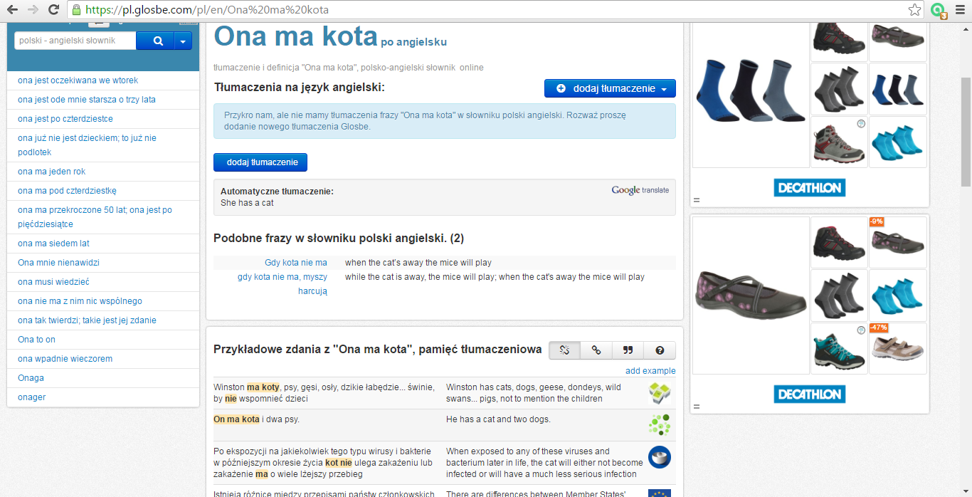 słownik glosbe
