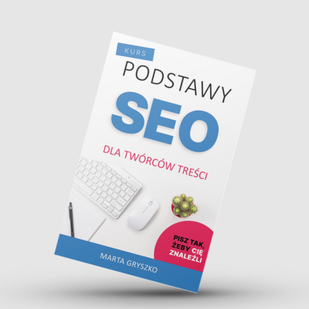Podstawy SEO dla twórców treści - okładka